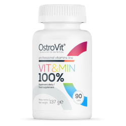Multiwitaminy + minerały Ostrovit 100% vit&min 90 tabs